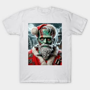 Frankenstein Santa T-Shirt